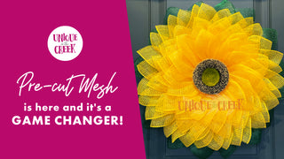 Flower Wreath Kits with Pre-Cut Mesh!