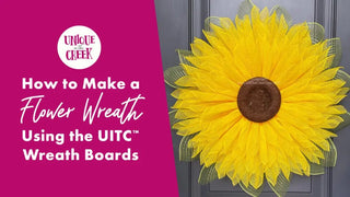 How to Make a Flower Wreath Using the UITC™ Wreath Boards - Unique in the Creek LTD