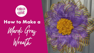 How to Make a Mardi Gras Wreath
