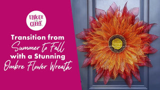 Transition to Fall with an Ombre Flower Wreath - Unique in the Creek LTD