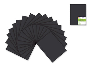 FOAM | 9" x 12" Sheets (25 p/pk) | BLACK | Supplies