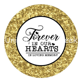6" ALUMINUM WREATH SIGN | UITC WREATH SIGN | FOREVER IN OUR HEARTS | MEMORIAL | EVERYDAY