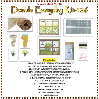 WREATH KIT | FULL ROLL DECOMESH | DOUBLE EVERYDAY KIT | TWO WELCOME WREATHS