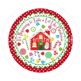 VINYL DECAL | ITS BEGINNING TO TASTE A LOT LIKE CHRISTMAS | CANDY | WINTER | CHRISTMAS
