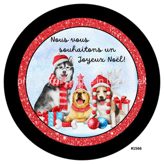 Vinyl Decal | Joyeux Noel | Pets | Winter | Christmas | French