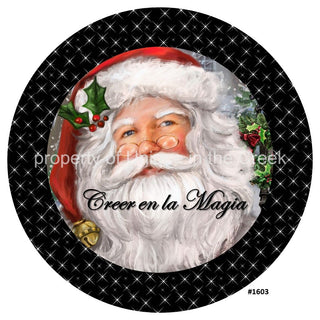 Vinyl Decal | Creer en la Magia | Santa | Christmas | Spanish