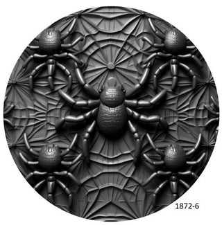 WREATH SIGN UITC | 6" ALUMINUM | 3D | SPIDERS | HALLOWEEN
