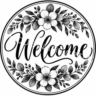 Elegant Botanical Welcome Sign - Design 2237