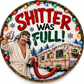 Festive RV Shitter Was Full Plaque - Design 2238