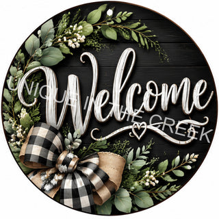 WELCOME 2 BLACK FARMHOUSE 8in 300dpi - Design 2253