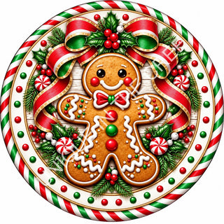 Festive Gingerbread Christmas Medallion - Design 2258