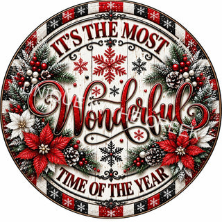Wonderful Christmas Plaque - Design 2267