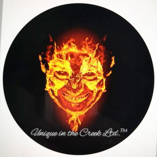Vinyl Decal | Fiery Devil | Halloween | Autumn | Fall