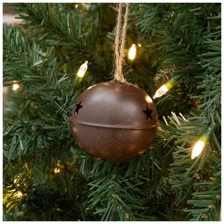 WREATH ACCENT | Brown Jingle Bell Ornaments | pack of 6 |  5747670
