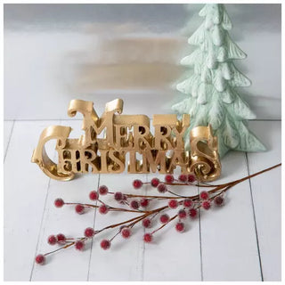 WREATH ACCENT | Frosted Berry Spray | RED/CLEAR