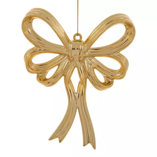 WREATH ACCENT | METALLIC BOW ORNAMENTS SETS | GOLD