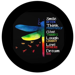 VINYL DECAL | SMILE OFTEN | THINK POSITIVE | EVERYDAY | DRAGON FLY