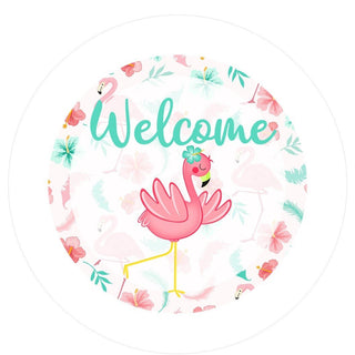 VINYL DECAL | WELCOME FLAMINGO | SUMMER | EVERYDAY