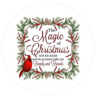 Vinyl Decal | Magic of Christmas | Cardinal | Winter