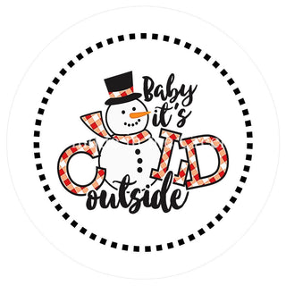 Vinyl Decal | Baby It's Cold Outside | Check | Winter | V705