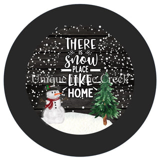 Décalcomanie vinyle | Endroit de neige comme à la maison | Bienvenue | Bonhomme de neige | Hiver | Noël