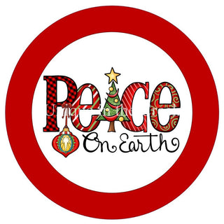 Vinyl Decal | Peace On Earth | Winter | Christmas | V722