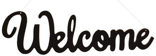 WREATH SIGN | 15.25"W X 4.5"H | WELCOME | ACCESSORIES | WOOD | AB239102