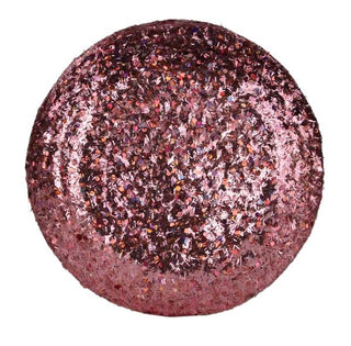 FLOWER CENTER | 7" FLOWER HEAD | LIGHT PINK/ROSE GOLD | HEXAGON GLITTER | FLOWER CENTER | FJ518815