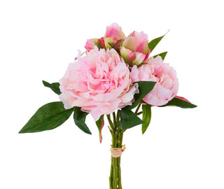 WREATH ACCENT | 15"L Peony Bouquet/Bush | PALE PINK | FN172875