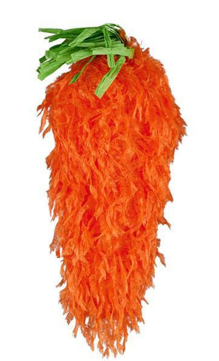WREATH ACCENT | 9" FURRY FABRIC CARROT | ORANGE | EASTER | HE7256