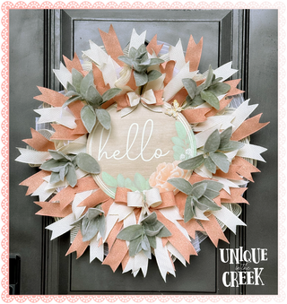 WREATH KIT | HELLO PEONY | NATURAL/PEACH/CREAM | KIT022-26can