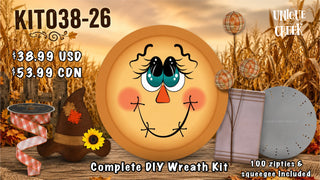 WREATH KIT | Scarecrow Face | Fall  | Kit038-26can