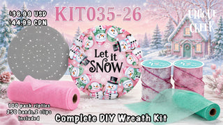 WREATH KIT | Let it Snow | Pastel Colors | Kit035-26can