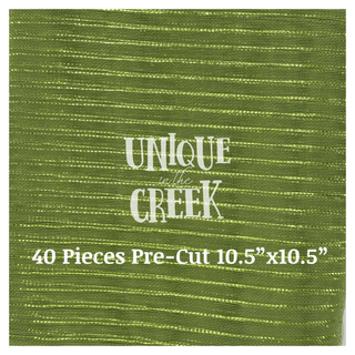 WREATH KIT | PRE-CUT DECOMESH | JUTE MESH DAISY | WHITE/MOSS GREEN | DAISY26can