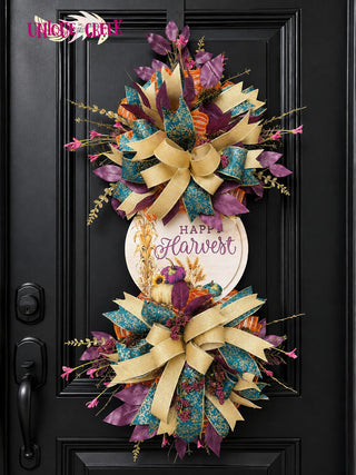 DIY WREATH KIT | Happy Harvest Fall | Mulberry/Cream/Orange/Gold | KIT040HH-26can