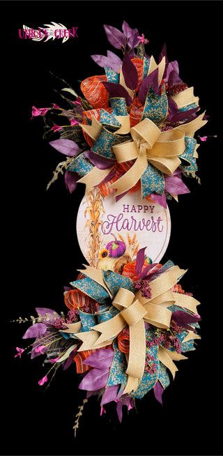 DIY WREATH KIT | Happy Harvest Fall | Mulberry/Cream/Orange/Gold | KIT040HH-26can