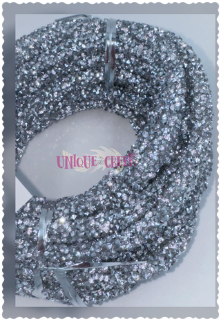 WREATH ACCENT | 15FT | DIAMOND ROLL | RHINESTONES | BLING ROPE | SILVER | ACCESSORIES | MC506626
