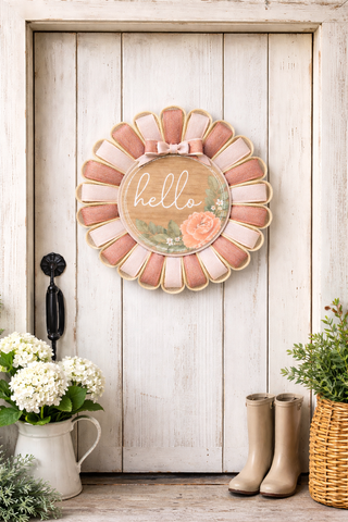 WREATH KIT | HELLO PEONY | NATURAL/PEACH/CREAM | KIT022-26can