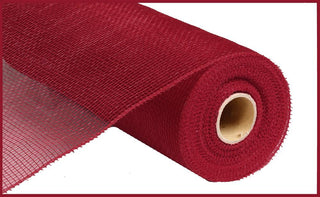 DECOMESH | 10" Poly Deco Mesh | BURGUNDY  | VALUE MESH | RE130205