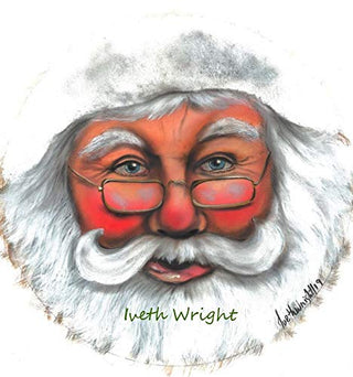 Décalcomanie vinyle | Visage du Père Noël | Conçu par Iveth Wright | Noël