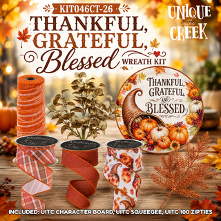 DIY WREATH KIT | CORNUCOPIA - THANKFUL, GRATEFUL, BLESSED | FALL | KIT046CT-26