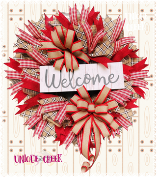 WREATH KIT | WELCOME FARMHOUSE RUSTIC | KIT139 | LARGE BOARD