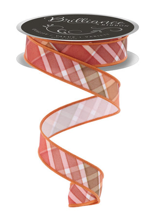 RIBBON | 7/8""X10YD BOLD PLAID | IVORY/MULTI | FALL | LS1109RT
