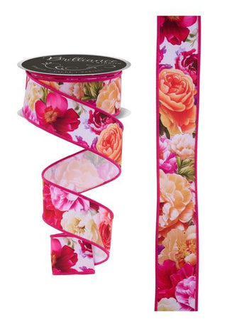 RIBBON | 1.5"X10YD | FLORAL  | BOLD MULTI-COLOR | LS1220RT
