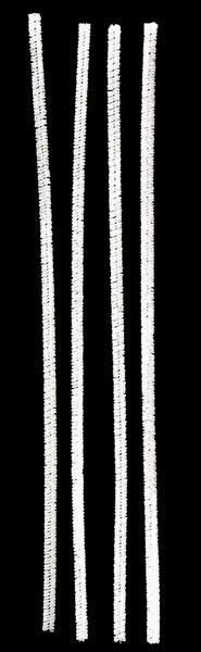 PIPE CLEANERS | 12"L X 6MM | CHENILLE STEMS | 50 pack | WHITE | SUPPLIES | MA200127