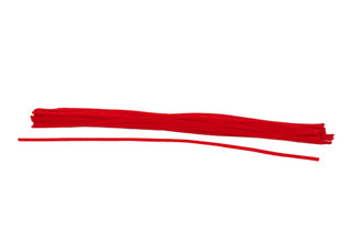 PIPE CLEANERS | 20"Lx6MM| CHENILLE STEMS | 50 PACK | RED | SUPPLIES | MA200224