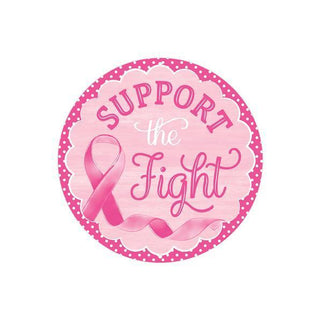 WREATH SIGN | 8"DIA | SUPPORT THE FIGHT | BREAST CANCER | AWARENESS | EVERYDAY