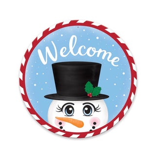 Wreath Kit | WELCOME SNOWMAN RAIL KIT | RED/WHITE/ICE BLUE | KIT183RA