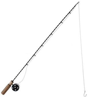WREATH ACCENT | 28"L FISHING POLE | BLACK/BROWN/WHITE | MM9027