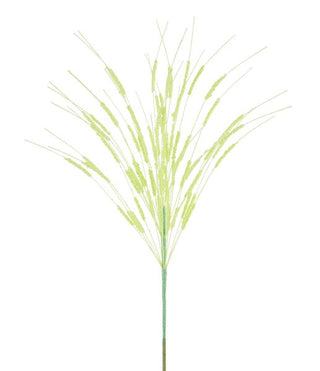WREATH ACCENT | 22"L GLITTER/MINI BEAD/CATTAIL SPRAY | IRIDESCENT GREEN | MN0532M6
